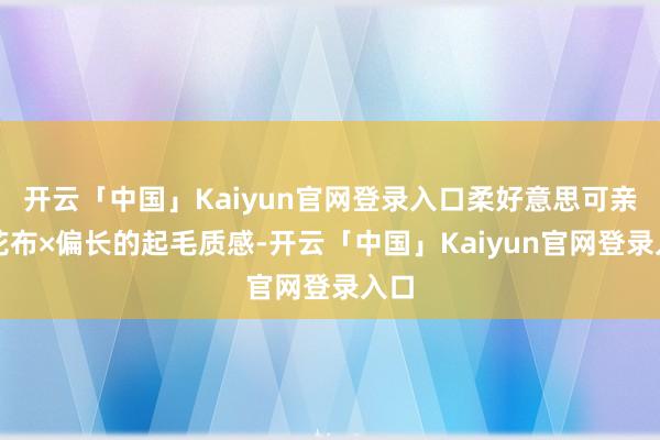 开云「中国」Kaiyun官网登录入口柔好意思可亲提花布×偏长的起毛质感-开云「中国」Kaiyun官网登录入口